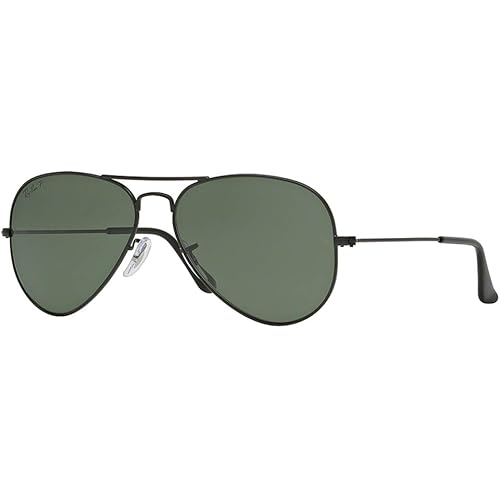 Ray-Ban RB3025 Metal Aviator Sunglasses For Men For Women + BUNDLE with Designer iWear Eyewear Care Kit