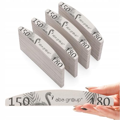 Limes à ongles professionnels 150/180 pour extensions en gel et résine - Set de 100 pièces ABA
