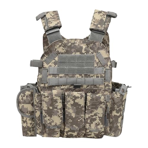 Livandeco Gilet Airsoft Enfant Accessoire Extérieur Ajustable Respirant