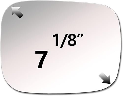 Miniatura 2 de ReYee Espejo lateral de cristal para Volvo V70 2007-2010 XC70 2007-2010 XC90 2007-2014 Pasajero lado derecho espejo de repuesto sin placa de