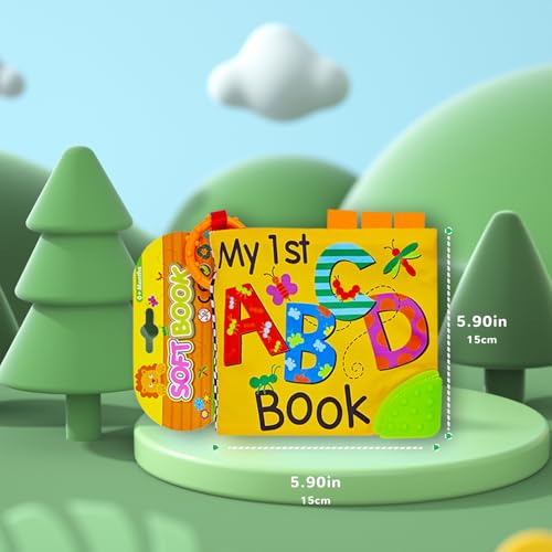 Image of ABC Book,Baby Soft Books Toys, Feel Crinkle Cloth Book for Infant Baby 0-3-6-12 Months