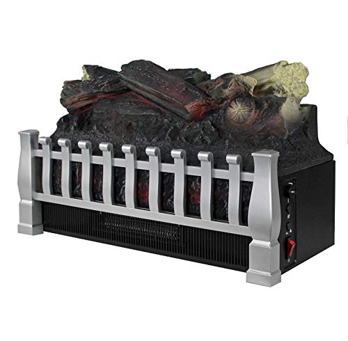 Image of Duraflame DFI021ARU-03 Electric Log Set Heater with Realistic Ember Bed, Nickel