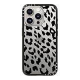 【Amazon.co.jp限定】CASETiFY コンパクト iPhone 15 Pro ケース [薄型軽量/耐衝撃/米軍MIL規格] - Lacie Leopard - クリア ブラック