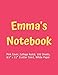 Produktbild Emmas Notebook: Pink Cover, College Ruled, 100 Sheets, 8.5" x 11" (Letter Size), White Paper (Women's Custom Names, Band 44)