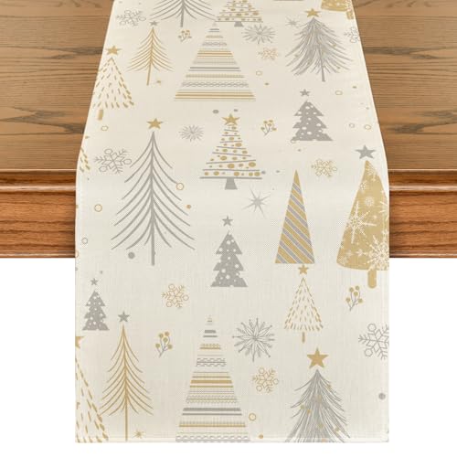 Artoid Mode Bäume Schneeflocken Sterne Weihnachten Tischläufer,...