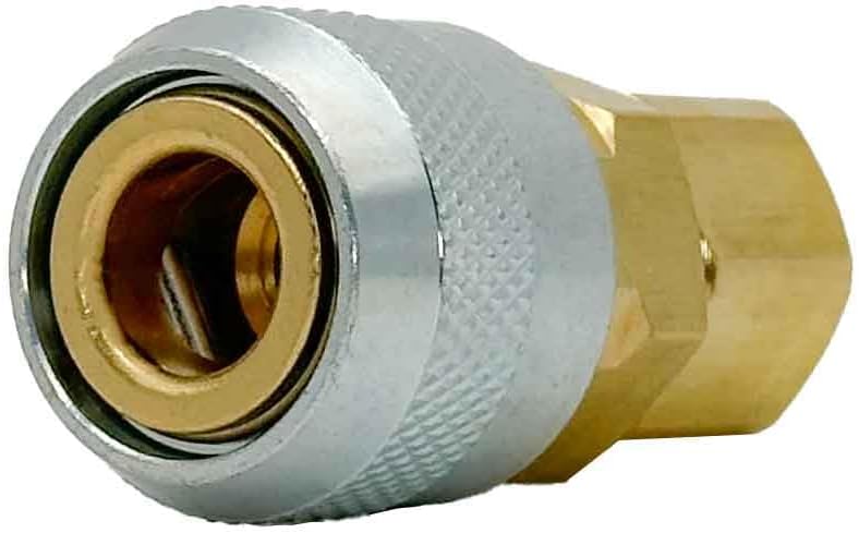 High Performance Air Hose Fittings, Automatic Quick Coupler, ARO 210, A Type, 1/4"" Coupler x 1/4"" Female Thread NPT