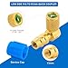 Tigbear R12 to R134A AC Fitting Adapter Kit, High/Low AC Fitting Port Retrofit Conversion Adapter, R12 to R134a Conversion Kit for Auto A/C Refrigerant System