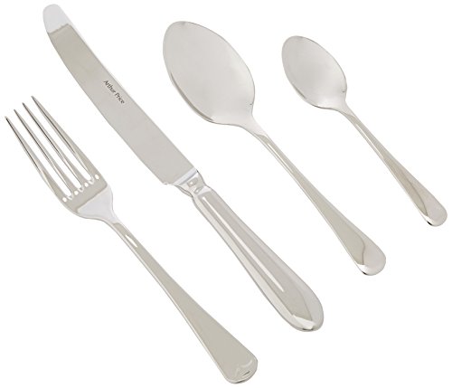 Arthur Prie Every Day 24-Piece Old English 6-Person Set, Stainless Steel, Silver, 34 x 31 x 5 cm