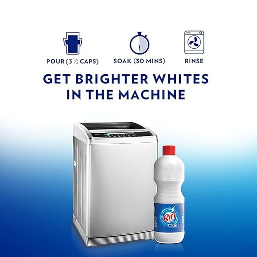Image of RIN ALA White Cloth Fabric Whitener Liquid Detergent, 500 ml (Shipping Cost Included)