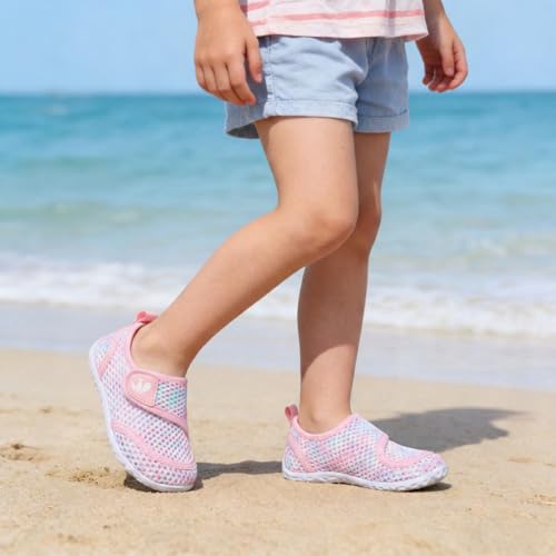 Image of FEETCITY Toddler Water Shoes Boys Girls Swim Shoes Quick Dry Kids Aqua Socks Barefoot for Beach Swimming Pool
