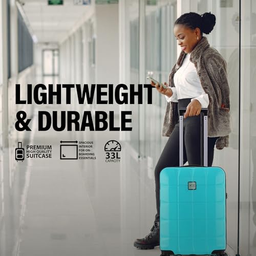 ATX Luggage 55x36x20cm Cabin Suitcase Super Lightweight Small Suitcase Approved for 100+ Airlines Including EasyJet, Ryanair, British Airways & Virgin Atlantic (Mint Green, 21Inches, 33Liter) - 7