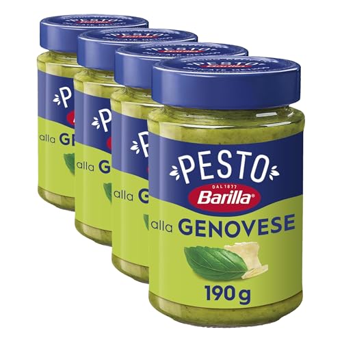 Barilla Salsa de Pesto Genovese, 190g (Paquete de 4)
