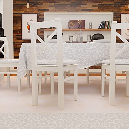 Alfombra de cocina lavable con base antideslizante segura y gran resistencia gris 6
