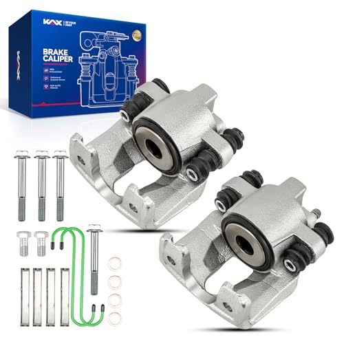 Image of KAX Disc Brake Caliper Assembly For Ford F-150 1999-2003, Expedition 1997-2002, F-150 Heritage 2004, F-250 1997-1999, Lincoln Navigator 1998-2002, Blackwood 2002, Town Car 2003-2011, Rear Side, 2pcs