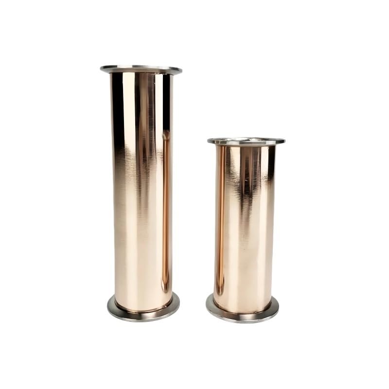 Miedziana rurka szpuli 2 "(51 mm) OD64 grubość 1,5 mm 6"/8" opcje długości połączenie z trzema końcówkami zaciskowe złącze przemysłowe(200)