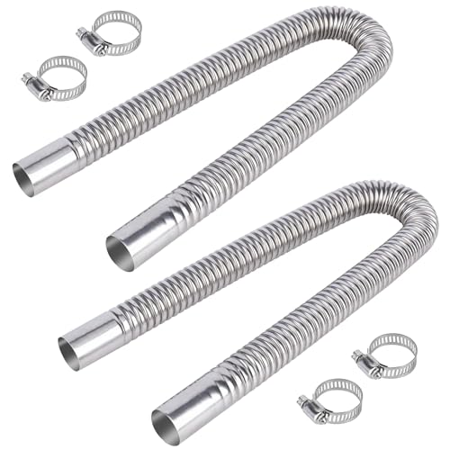 23.6 Inches Stainless Steel Exhaust Hose, 2.5cm/ 1 In Fuel