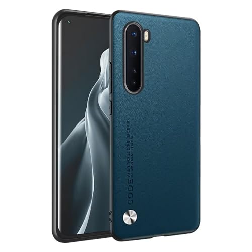 HONLEN Funda para OnePlus Nord (6.44' Inches) Carcasa de Negocios Respaldo de Cuero Zafiro