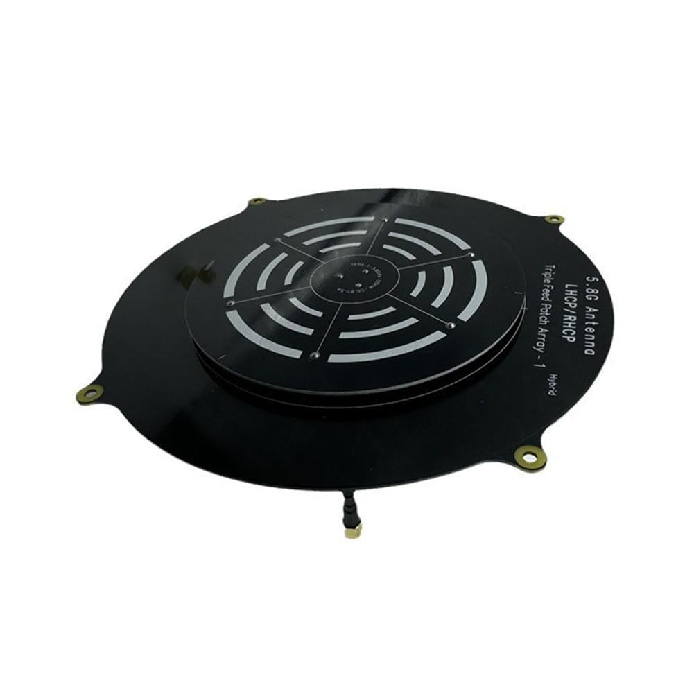 Antenne Patch Triple Feed 5,8 GHz, Gain Élevé de 14 DBi, Directionnelle LHCP RHCP, pour Drone FPV et Quadricoptère RC