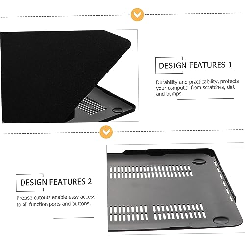 Coque protectrice rigide ordinateur portable noir