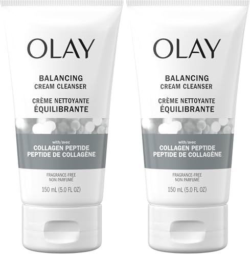 Olay Regenerist Collagen Peptide 24 Cream Cleanser 5 Fl oz (Pack of 2)