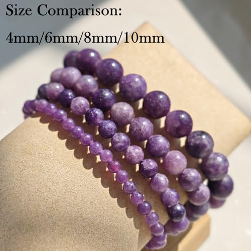 Handmade Natural Gemstone Elastic Bracelet - Healing Crystal Beads Jewelry, Unisex3
