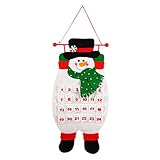 adventskalender schneemann filz Weihnachten Advenskalender De feuilles Adventskalender zum Aufhängen Befüllen Weihnachtsmann Weihnachtskalender Kinder Erwachsene DIY Geschenke Schneemann Weihnachtsmann Rentier Wand