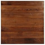 Gecheer Tischplatte 80x80x2,5 cm Quadratisch Altholz Massiv