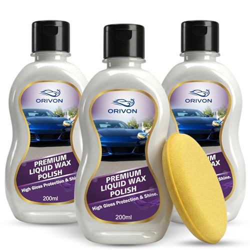 Image of Premium Liquid Car Wax, Restores Car Paint Gloss and Lustre, Water Repellent, UV Protection for car and Bike -600 ML