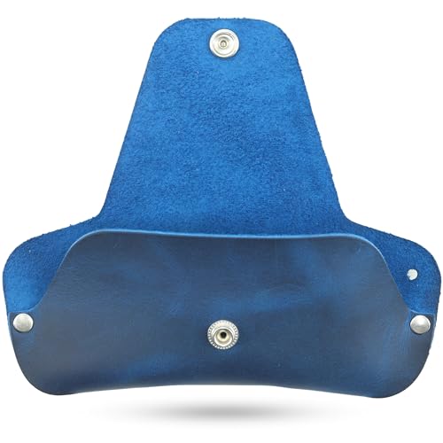 Image of Toprank Leather Eyeglass Case - Handmade Slim Sunglasses Holder, Genuine and Universal Fit for Men and Women