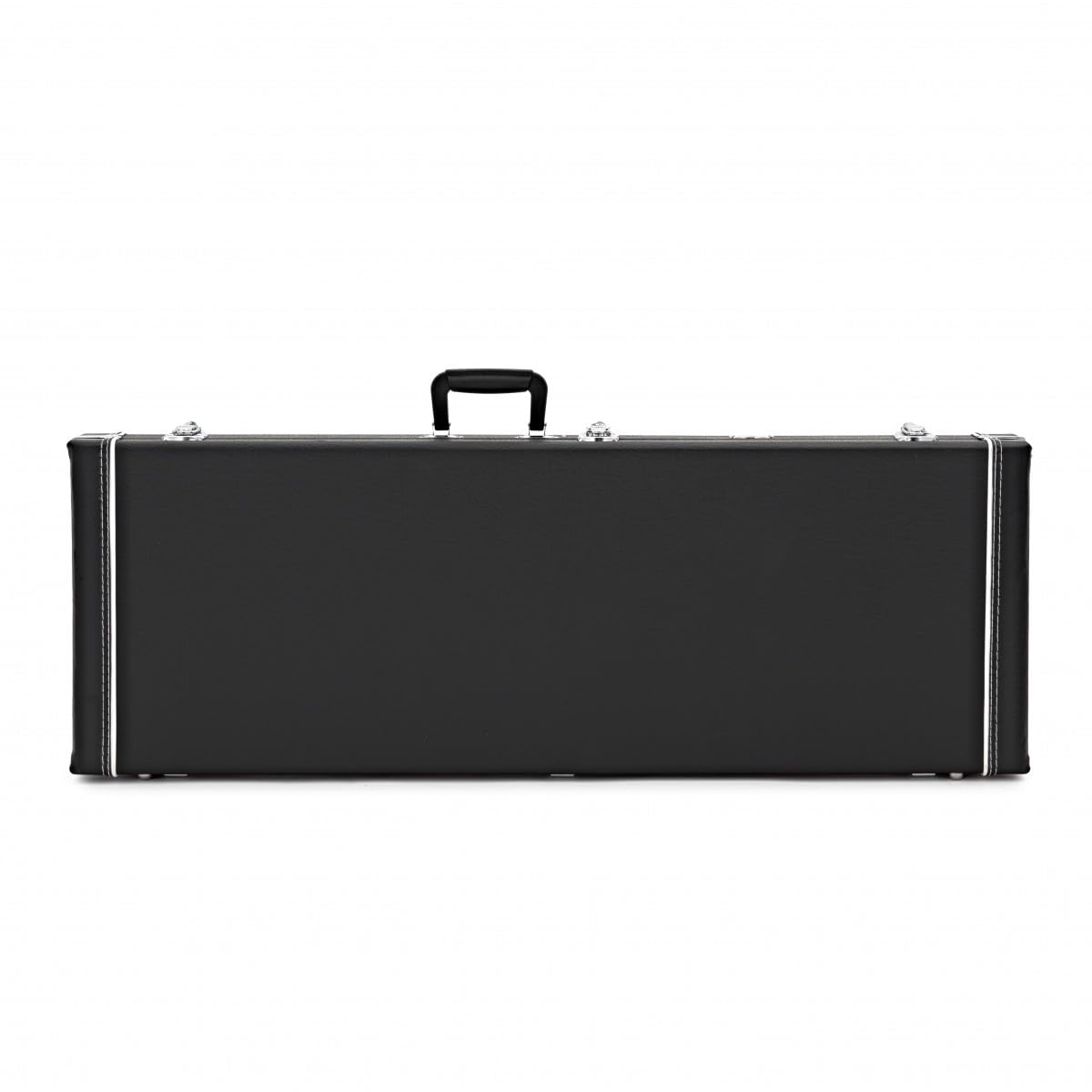 Estuche de Guitarra Eléctrica de Gear4music Negro | Se adapta a formas S-style, T-style y offset, forro de felpa, cierre con llave, compartimento interno de accesorios
