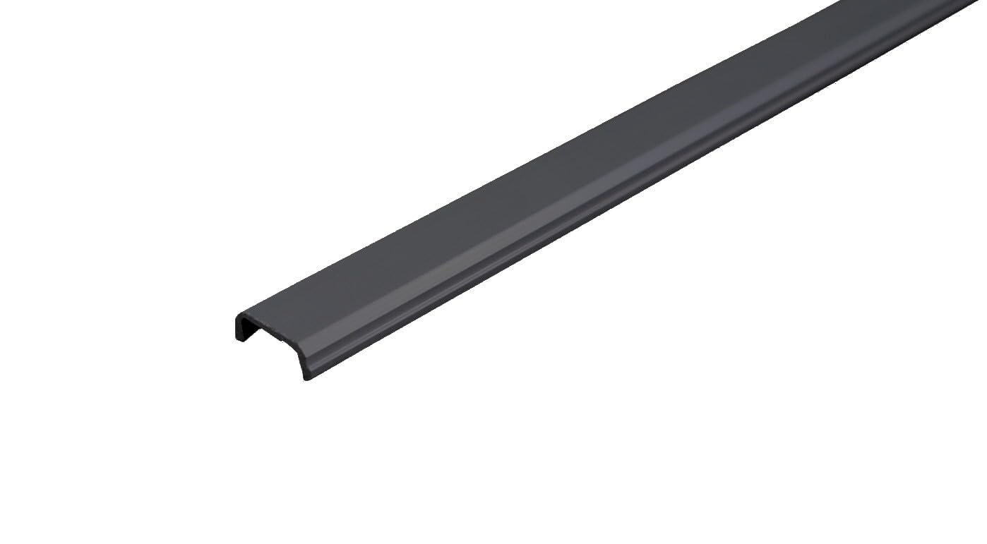 WPC Sichtschutz Verstärkter Aluminium Zaunpfosten Anthrazit 240 x 6,8 x 6,8cm
