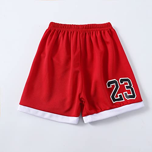 Toddler Kids Sports Shorts Set Baby Boys Girls Jerseys 2 Piece Basketball Tank Top Mesh Shorts Set3