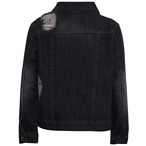 Boys Denim Jackets Ripped Fashion Faded Jeans Jacket Stylish Coats Age 3-13 Years2