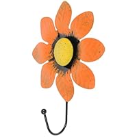 FONDOTIN Iron Flower Wall Hook Decorative Kitchen Hanging Hook for Coats Hats Bags Space-Saving Stylish Iron Hat Hanger for Entryway Hallway Bathroom Office Home Decor