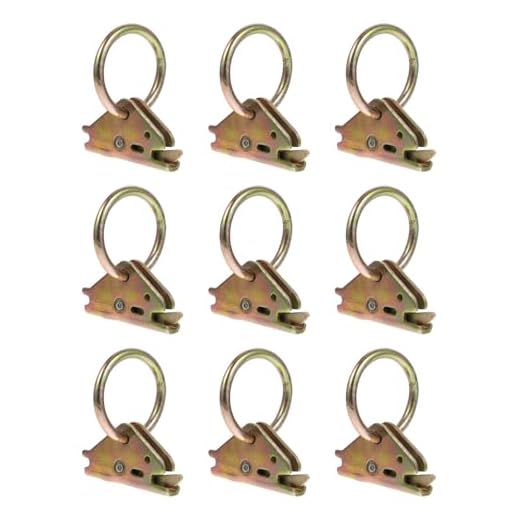 10pcs Heavy-Duty Steel Tie Down Rings