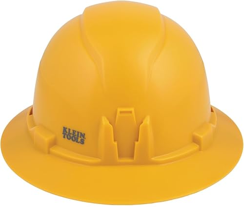 Miniatura 9 de Klein Tools 60489 Casco duro, estilo de ala completa sin ventilación, acolchado auto-absorbente y resistente al olor, probado hasta 20 kV, color