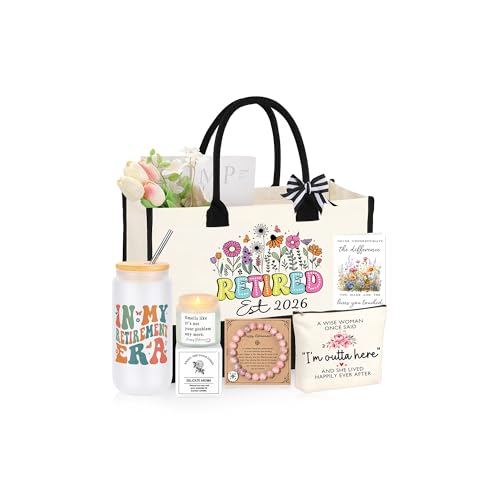 JTENGTOP Retirement Gift for Woman 2026, Best Retirement Gifts for Women Coworker Teacher, Happy...