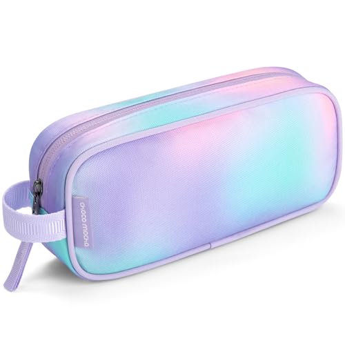 Image of Choco Mocha Kids Pencil Case for Girls, Soft Zipper Pencil Pouch for Girls, Girl Pencil Case for School Purple Pencil Bag for Toddler Girl, Candy