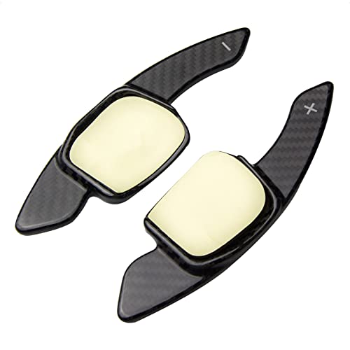 SK CUSTOM Steering Wheel Shift Paddle Extended Shifter Replacement Cover Car Accessories for vw GOL 8 MK8 Golf 8 MK8 GTI/R/R line cc Carbon Fiber Car Accessories Gloss Black