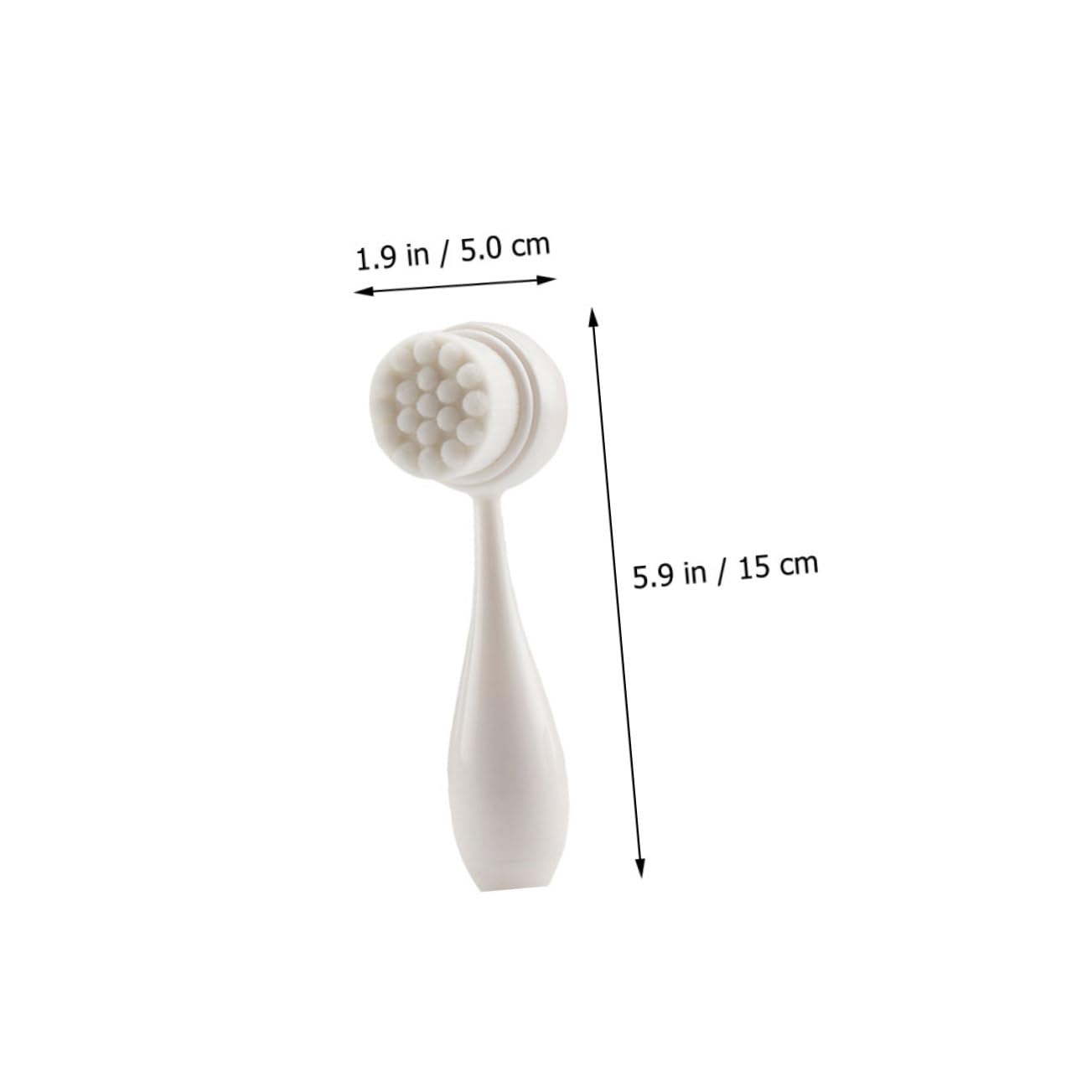 FRCOLOR Silicone Facial Brush Set 3pcs Face Scrubber Skin Care Brush Face Exfoliator Gentle Facial