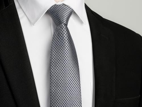 Image of Enlision Ties for Men Solid Color 3.35 inch Formal Business Necktie Classic Satin Mens Wedding Party Ties