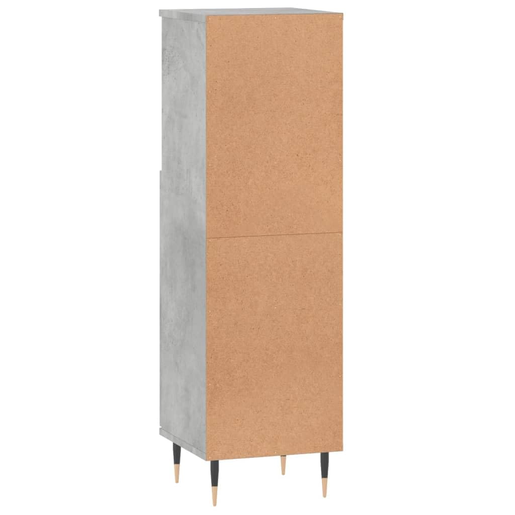 ShGaxin Szafka łazienkowa Betonowa sklejka 30x30x100 cm, meble łazienkowe, pomocnicza szafka łazienkowa, kolumna łazienkowa, wyposażenie łazienki, szafka wysoka łazienka831552