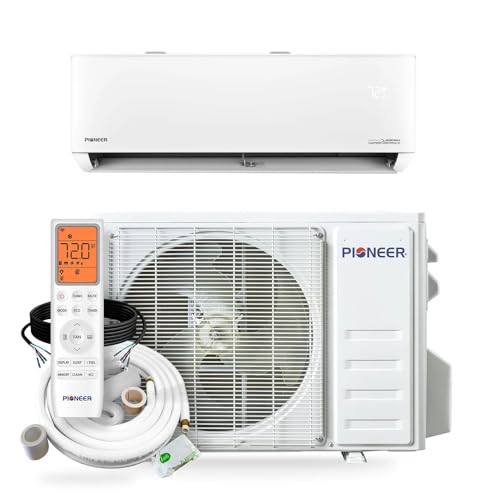Pioneer Quantum Hyperformance 12,000 BTU 25 SEER2 230V High-Wall Ductless Energy-Star Mini-Split Air Conditioner Inverter Hyper Heat Pump Full Set