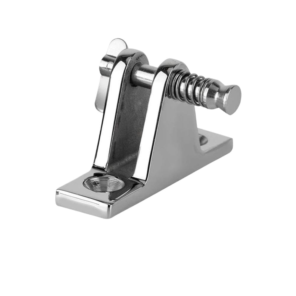 Alastin 316 Stainless Steel Bimini 90° Deck Hinge with Pin Compatible with Marine Boat Bimini Fitting Hardware