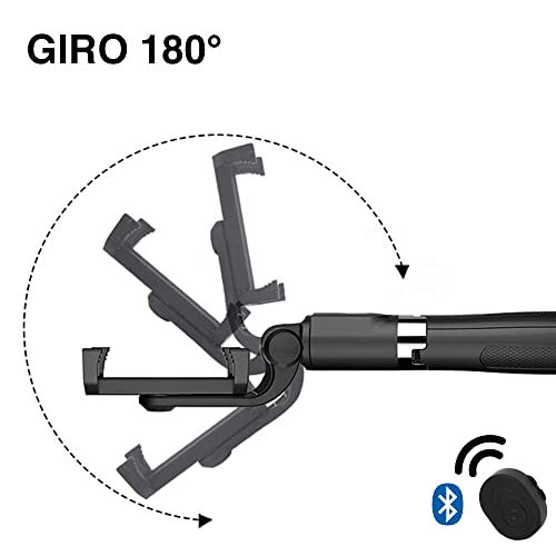 Bastão Pau Selfie Tripé Controle Bluetooth P/ Celular 1m