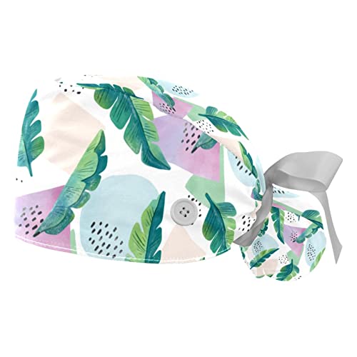 Chapeaux de travail ajustables JDEZ avec bandeau anti-transpiration pour homme et femme, lot de 2
