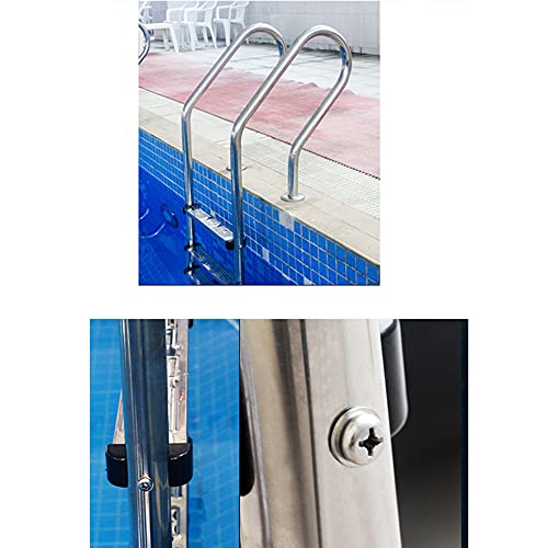 Escalera para piscina acero inoxidable 3 niveles antideslizante miniatura 5