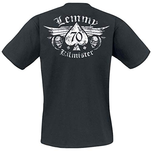 Motörhead Lemmy – Forever Homme T-Shirt Manches Courtes Noir Regular/Coupe Standard - Les Beatles, Paul McCartney, John Lennon, RIngo Starr, George Harrison Motörhead Lemmy - Forever Homme T-Shirt Manches Courtes Noir Regular/Coupe Standard – Image 3