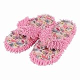 Snoozies Women's Spa Day Fuzzy Flip Flop Pedicure Slippers - Lt. Pink, Small