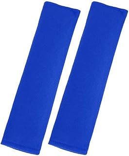 Namvo 2 fundas de cojín para cinturón de seguridad de coche, color azul, para cinturón de seguridad de coche, protección para cinturón de seguridad